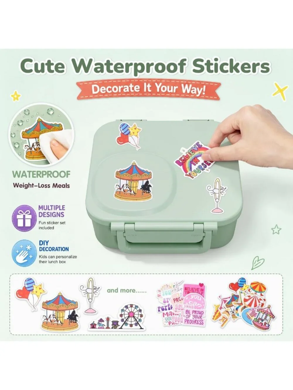 Leak-Proof Kids Bento Box & Insulated 9oz Food Jar - Perfect Lunch Container!